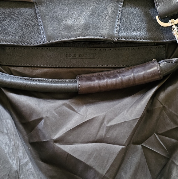 Kelsi Dagger. Gray Pebble Leather Hobo Bag. EUC. - Picture 7 of 8